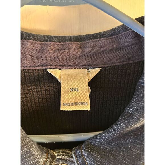 Duluth Trading Company lined jean jacket womens xxl cargo pockets metal buttons - Picture 3 of 12